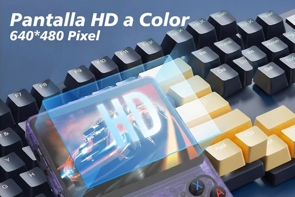 Consola de videojuegos retro portatil R36S ,Pantalla IPS de 3,5 pulgadas 64GB de juegos 