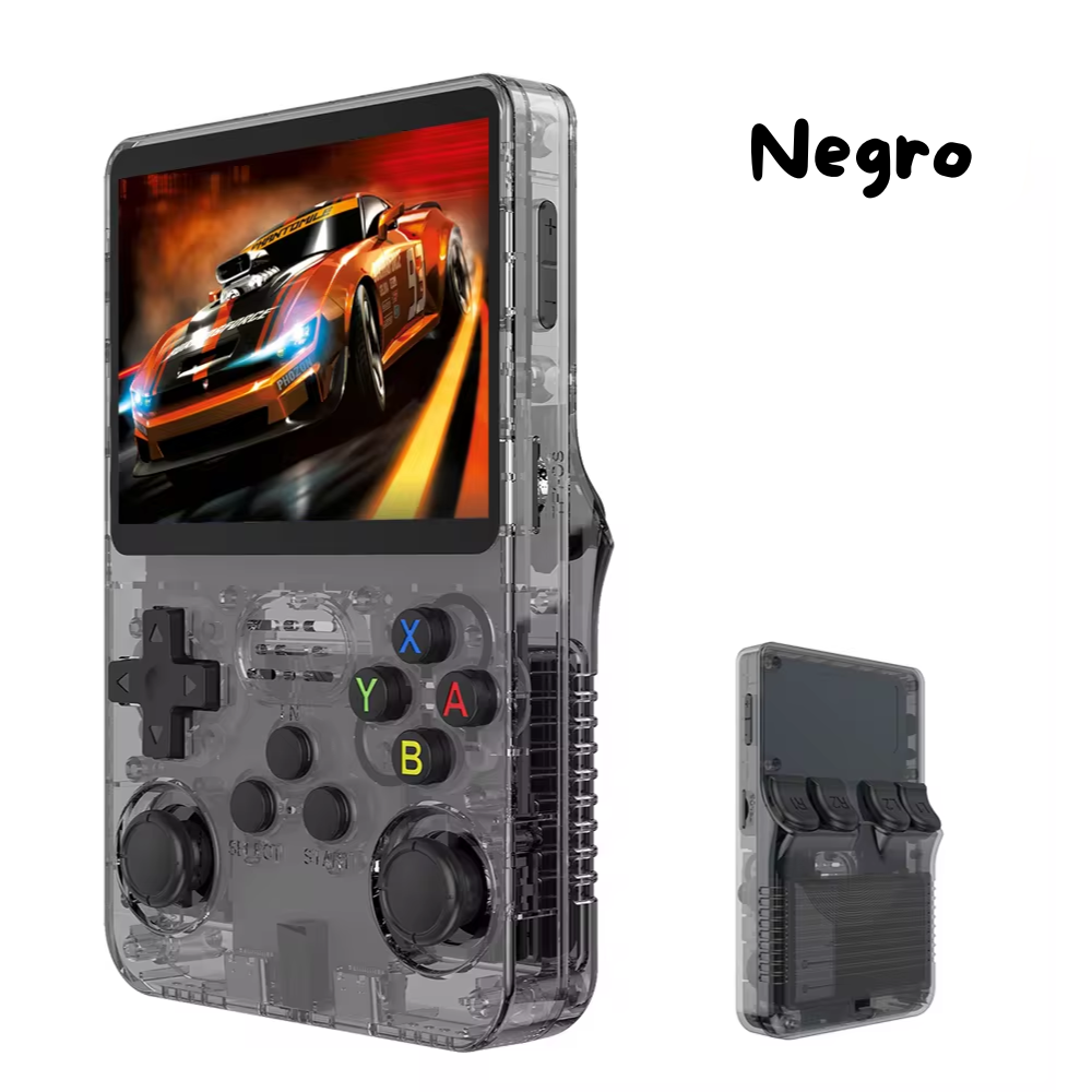 Consola de videojuegos retro portatil R36S ,Pantalla IPS de 3,5 pulgadas 64GB de juegos 